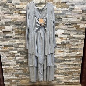NEW Gray Long Sleeve Dress